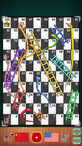 Snakes and Ladders Board Game - Gameplay image of android game