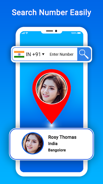 Mobile Call Number Location - Image screenshot of android app