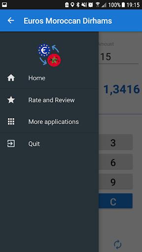Euro to Moroccan Dirham - Image screenshot of android app