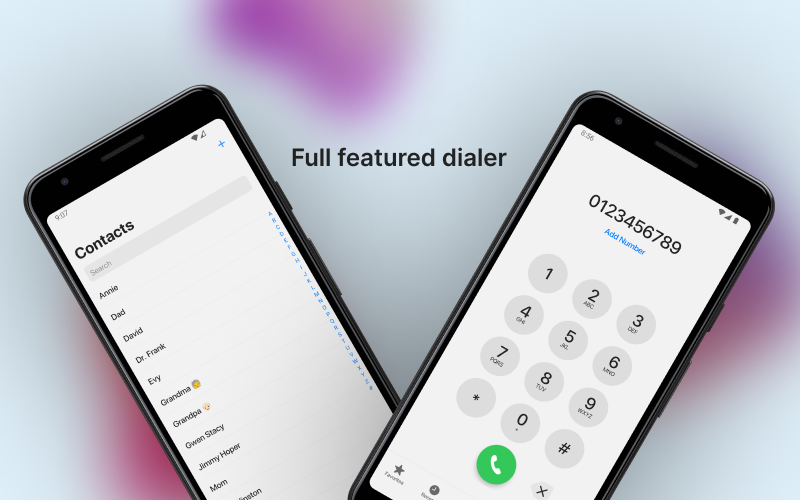 Phone - Dialer & iCall Screen - Image screenshot of android app