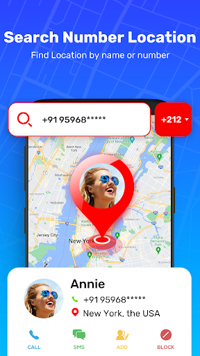 Phone Number Locator Caller id - عکس برنامه موبایلی اندروید