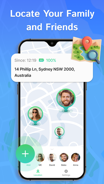 Mobile Phone Positioning - عکس برنامه موبایلی اندروید