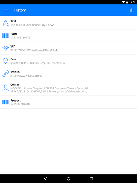 QR Code Reader QR Code Scanner - عکس برنامه موبایلی اندروید