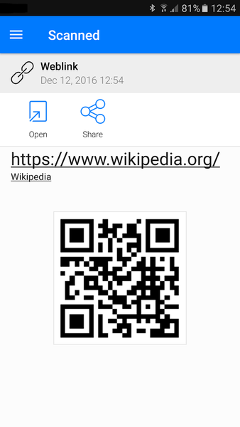 QR Code Reader QR Code Scanner - عکس برنامه موبایلی اندروید