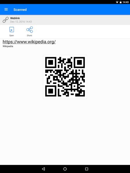 QR Code Reader QR Code Scanner - عکس برنامه موبایلی اندروید