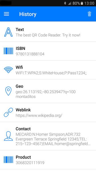 QR Code Reader QR Code Scanner - عکس برنامه موبایلی اندروید