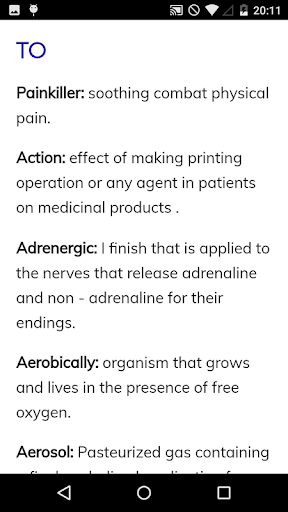 Pharmacological Dictionary - عکس برنامه موبایلی اندروید