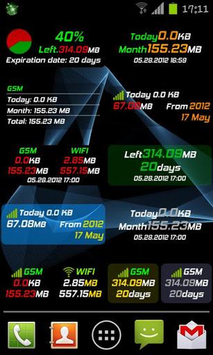 Mobile Counter | Data usage | Internet traffic - عکس برنامه موبایلی اندروید