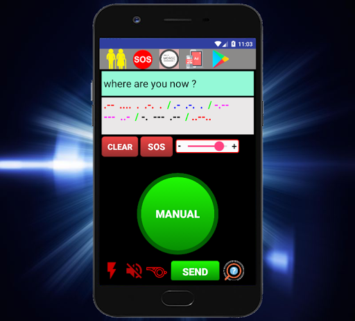 SOS Flashlight (Morse Code Alarm Light & Sound) - عکس برنامه موبایلی اندروید