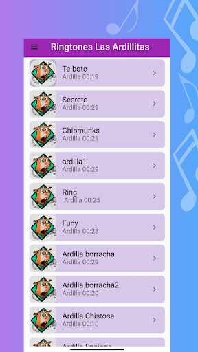 chipmunk sounds - Image screenshot of android app