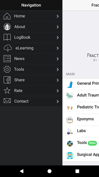 Fracture Classification (FC) - Image screenshot of android app