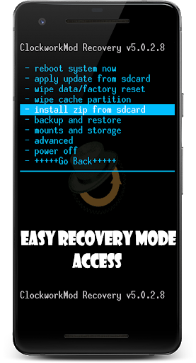 Reboot to recovery (root) - Image screenshot of android app