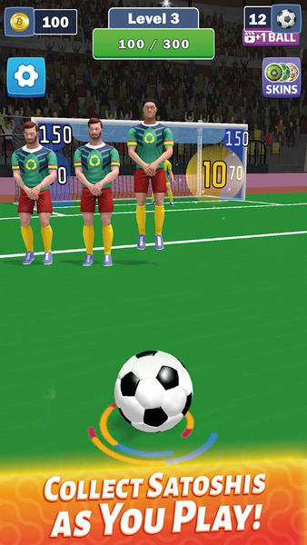 Bitcoin Goal Flick: Earn BTC - عکس بازی موبایلی اندروید