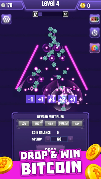 Bitcoin Plinko: Earn BTC - عکس بازی موبایلی اندروید
