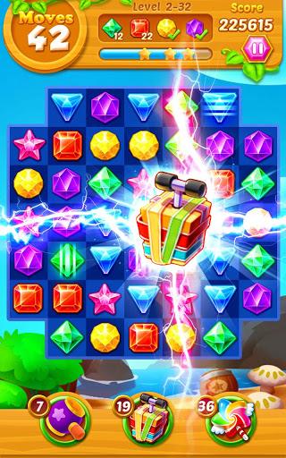 Jewels Track - Match 3 Puzzle - Gameplay image of android game