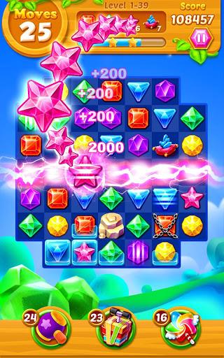 Jewels Track - Match 3 Puzzle - Gameplay image of android game