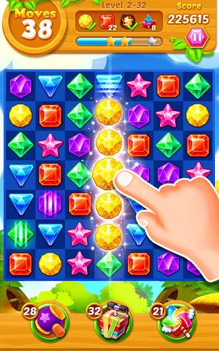 Jewels Track - Match 3 Puzzle - Gameplay image of android game