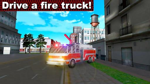 Fire Truck Emergency Driver 3D - Gameplay image of android game