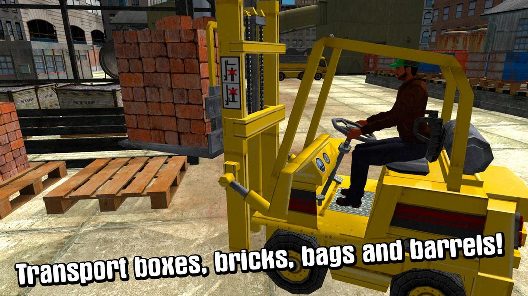 Heavy Forklift Simulator 3D - Gameplay image of android game
