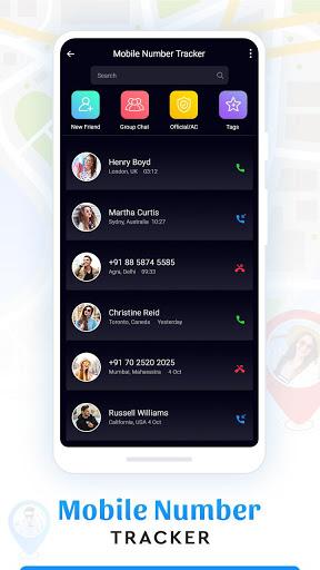 Mobile Number Locator Tracker - عکس برنامه موبایلی اندروید