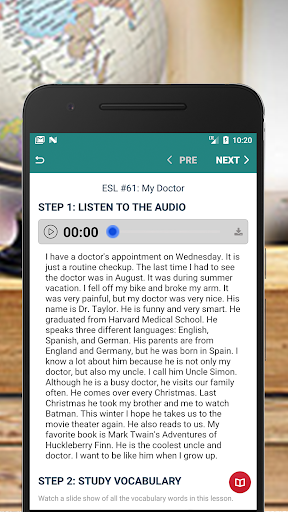 English Basic - ESL Course - Image screenshot of android app