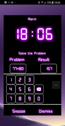 Alarm Clock Neon - Image screenshot of android app