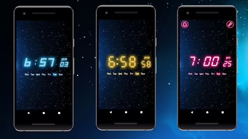 Alarm Clock Neon - Image screenshot of android app