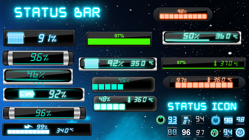 Battery Neon Widget - Image screenshot of android app