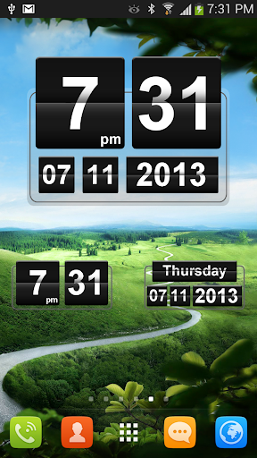 Retro Clock Widget - Image screenshot of android app