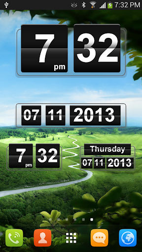 Retro Clock Widget - عکس برنامه موبایلی اندروید