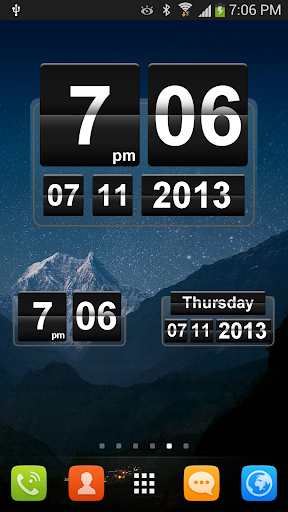 Retro Clock Widget - Image screenshot of android app