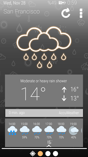 Weather Clock - Image screenshot of android app
