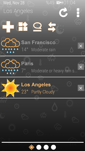 Weather Clock - Image screenshot of android app