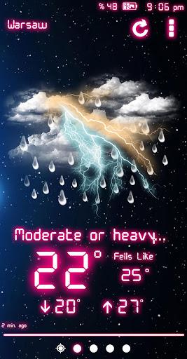 Weather Neon - عکس برنامه موبایلی اندروید