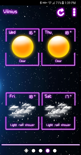 Weather Neon - عکس برنامه موبایلی اندروید