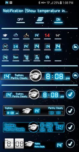 Weather Neon - عکس برنامه موبایلی اندروید