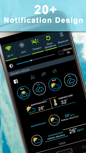 Weather Rise Clock 30+ Widgets - عکس برنامه موبایلی اندروید