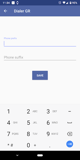 Dialer GR - Prefix & Suffix - Image screenshot of android app