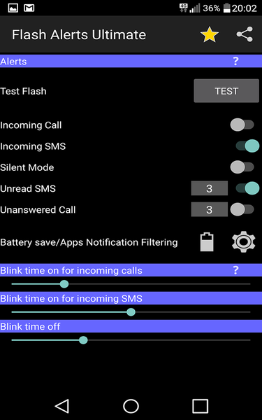 Flash Alerts Ultimate - عکس برنامه موبایلی اندروید
