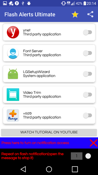 Flash Alerts Ultimate - عکس برنامه موبایلی اندروید