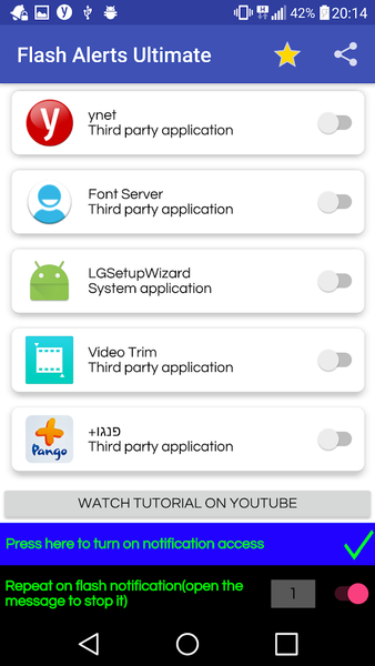 Flash Alerts Ultimate - عکس برنامه موبایلی اندروید
