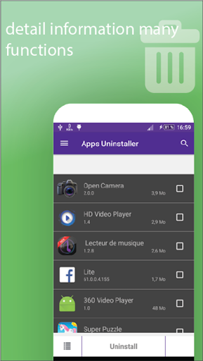 Uninstaller - Light, Easy & Fast App uninstall - عکس برنامه موبایلی اندروید