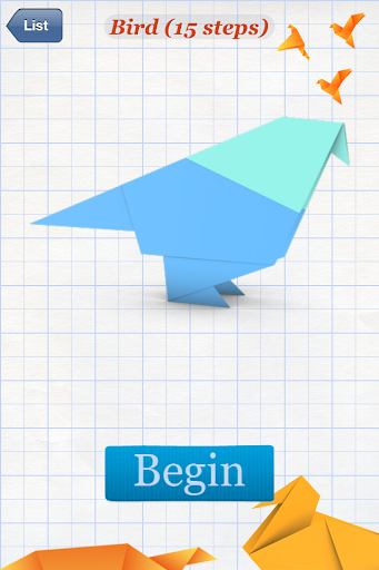 How to Make Origami Birds - Image screenshot of android app