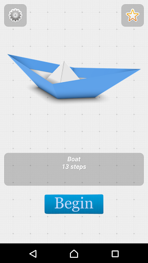Oirgami Boats Instructions 3D - Image screenshot of android app