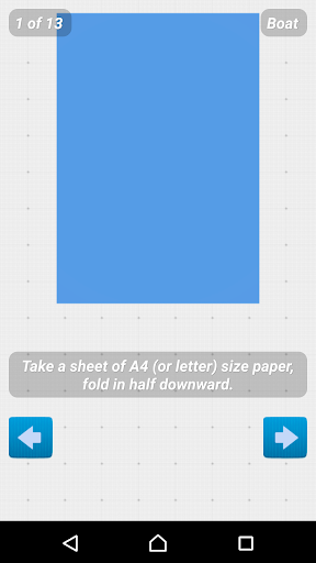 Oirgami Boats Instructions 3D - Image screenshot of android app