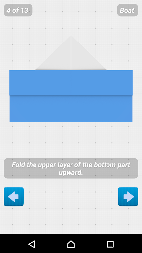 Oirgami Boats Instructions 3D - Image screenshot of android app