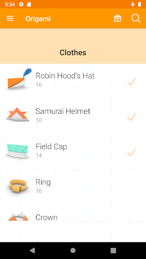 Origami Clothes - Image screenshot of android app