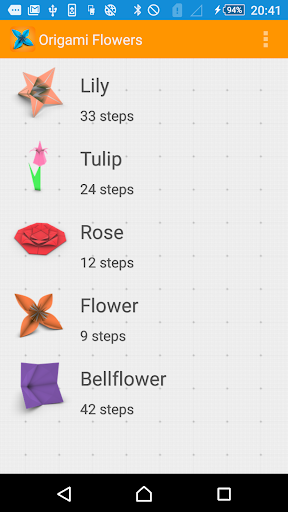 Origami Flower Instructions 3D - Image screenshot of android app