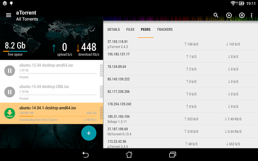 aTorrent - torrent downloader - عکس برنامه موبایلی اندروید