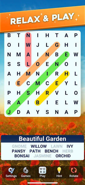 Word Search Legend - عکس بازی موبایلی اندروید